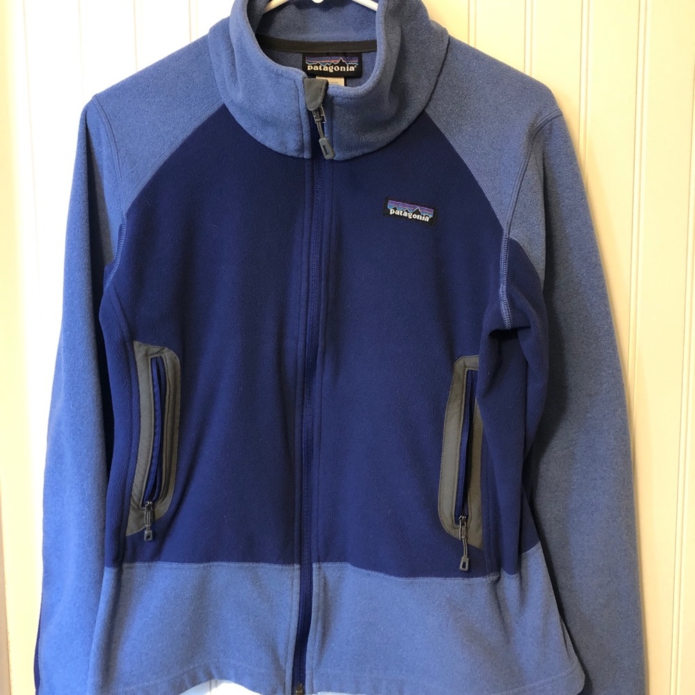 Patagonia two-tone fleece zip
